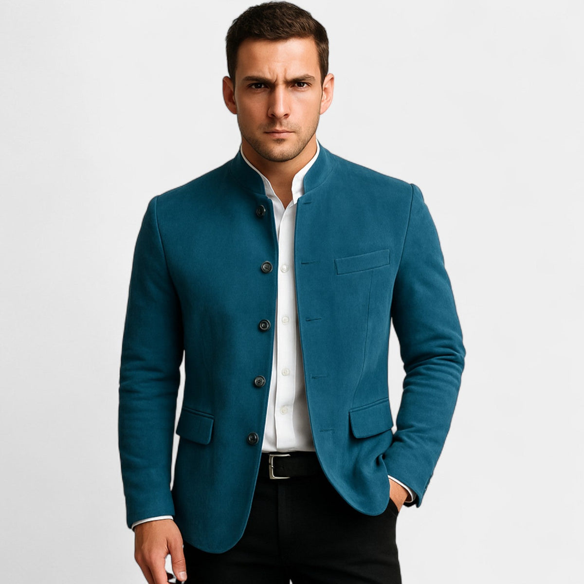 Blazer homme effet daim