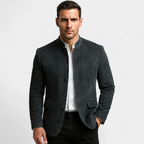 Blazer homme effet daim