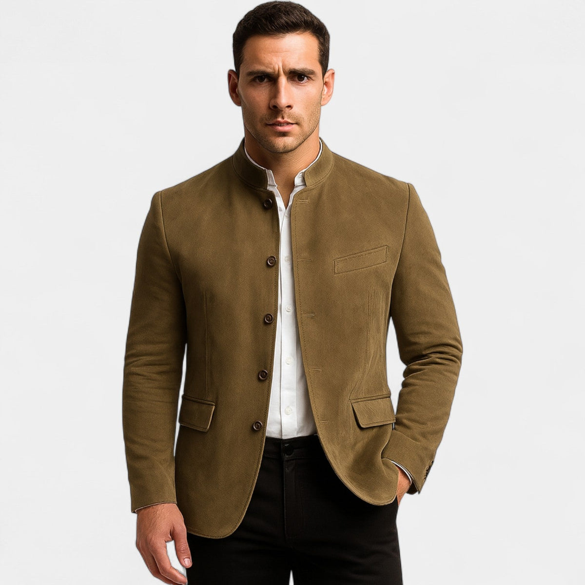 Blazer homme effet daim