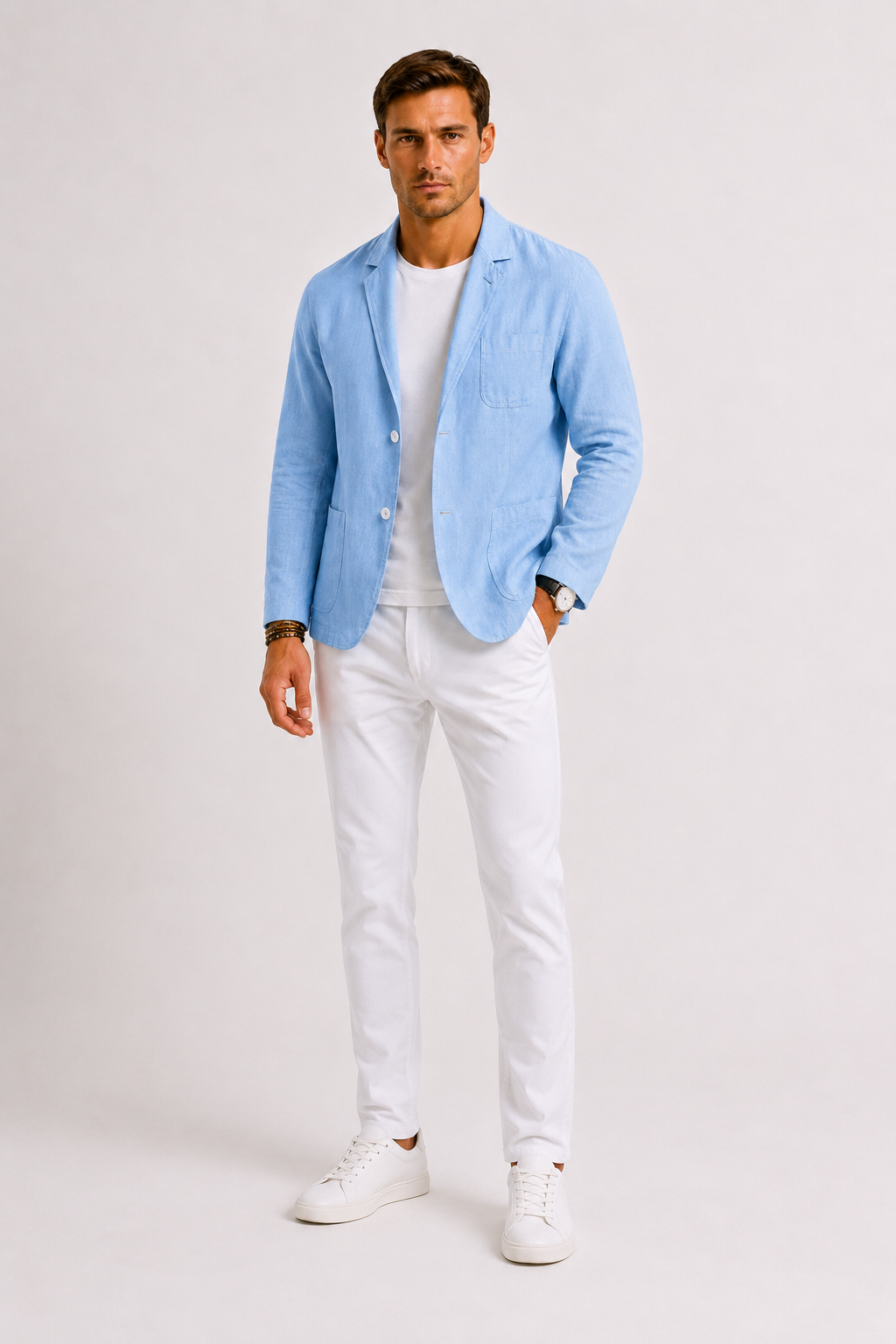 Blazer lin hommes