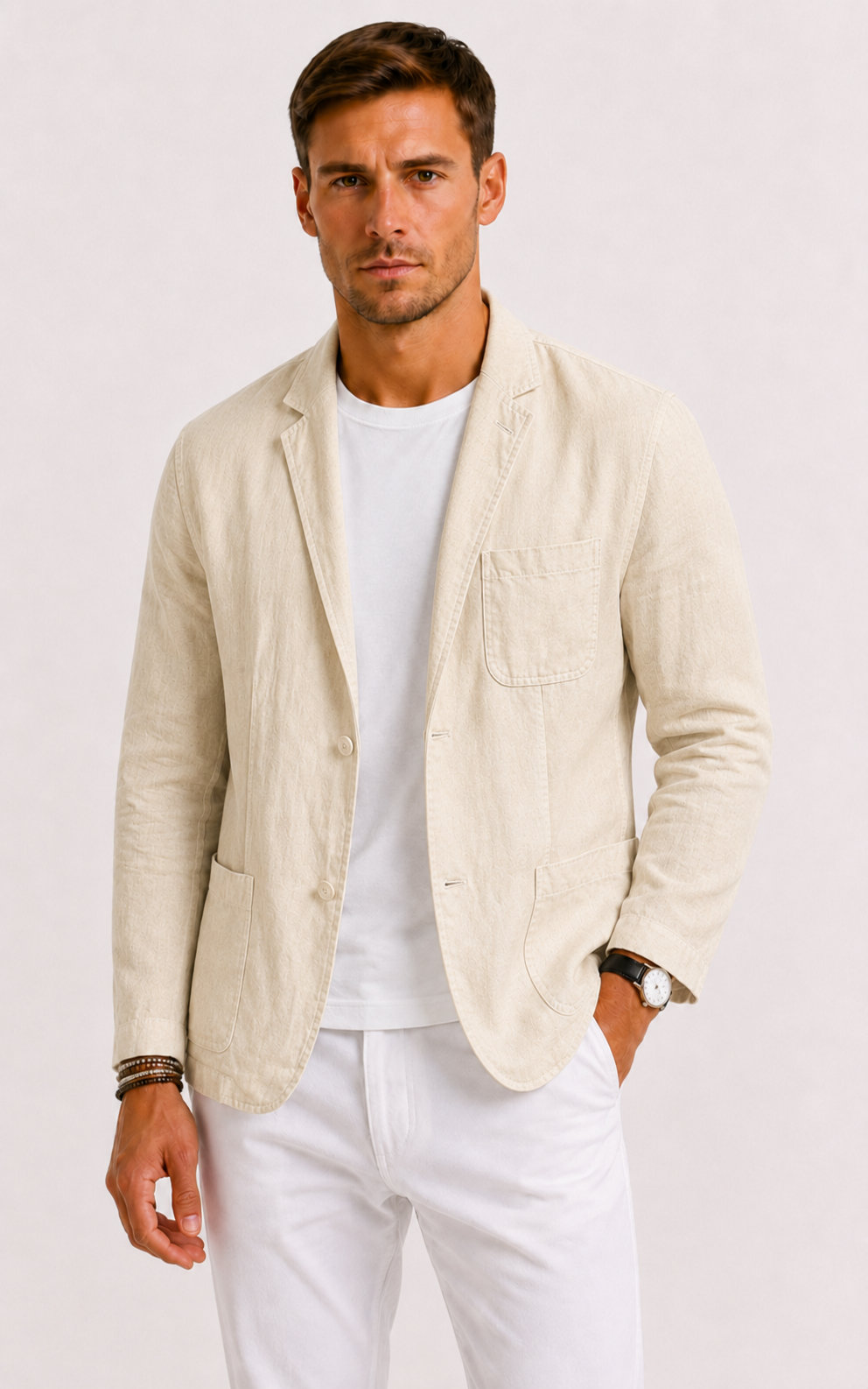Blazer lin hommes