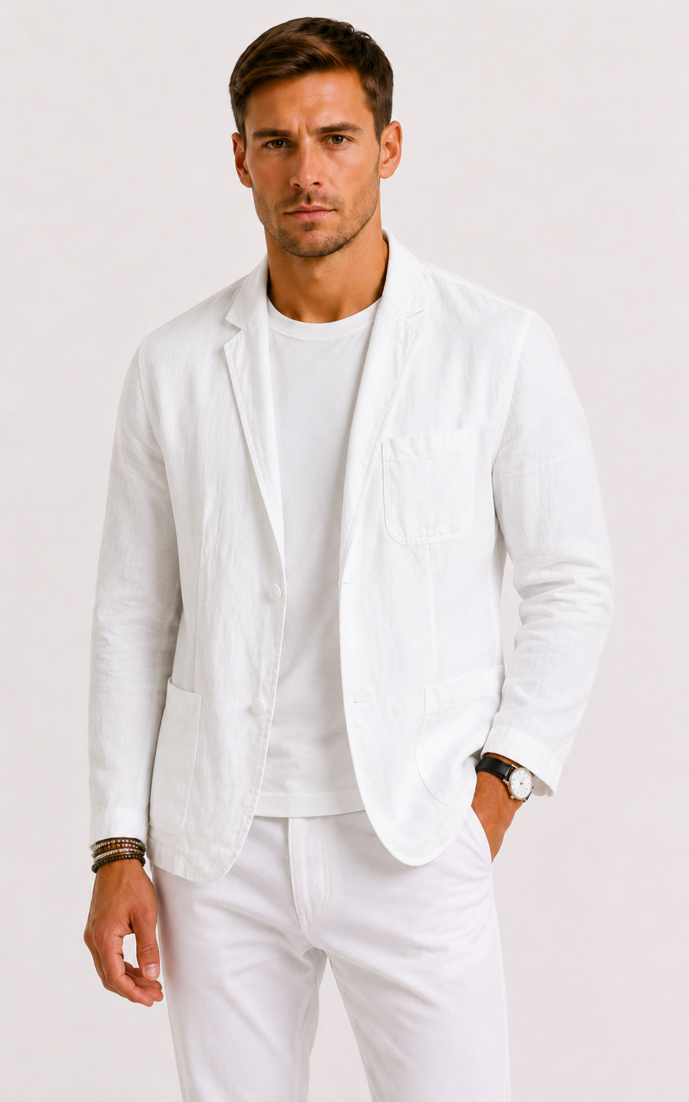 Blazer lin hommes