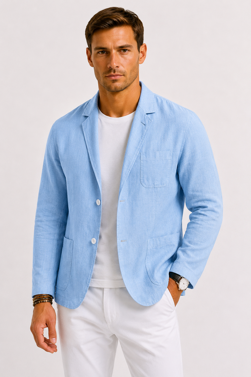 Blazer lin hommes