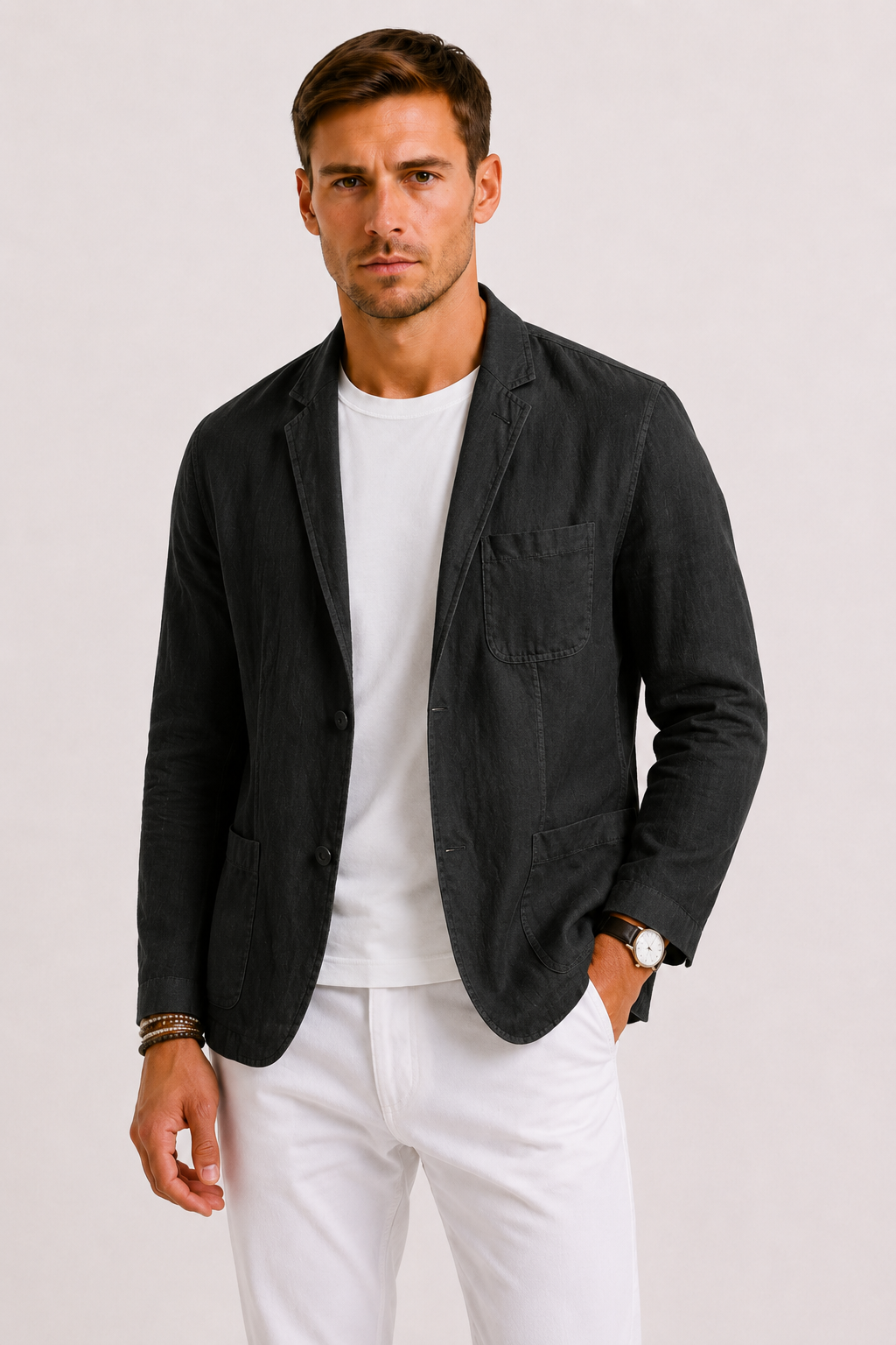 Blazer lin hommes