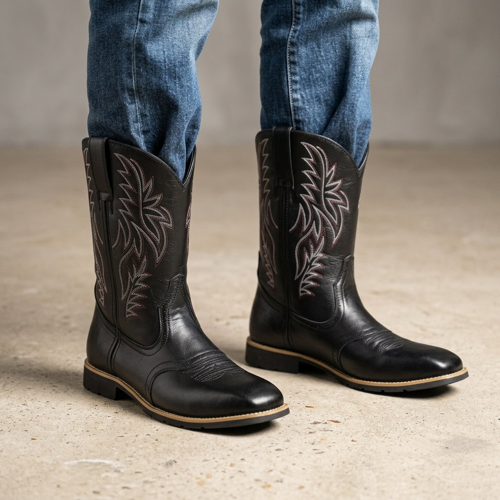 Bottes mi-mollet hommes