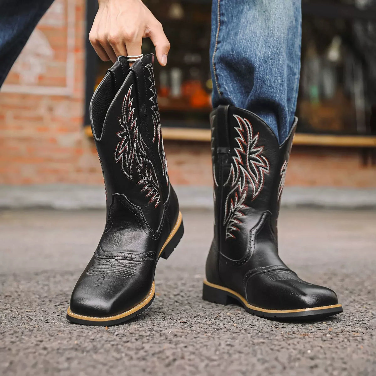 Bottes mi-mollet hommes