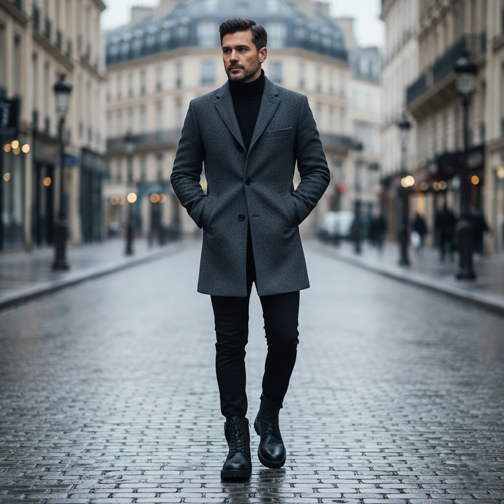 Bottes montantes en daim homme
