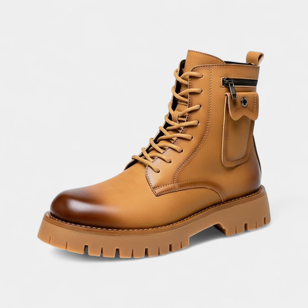 Bottes montantes en daim homme