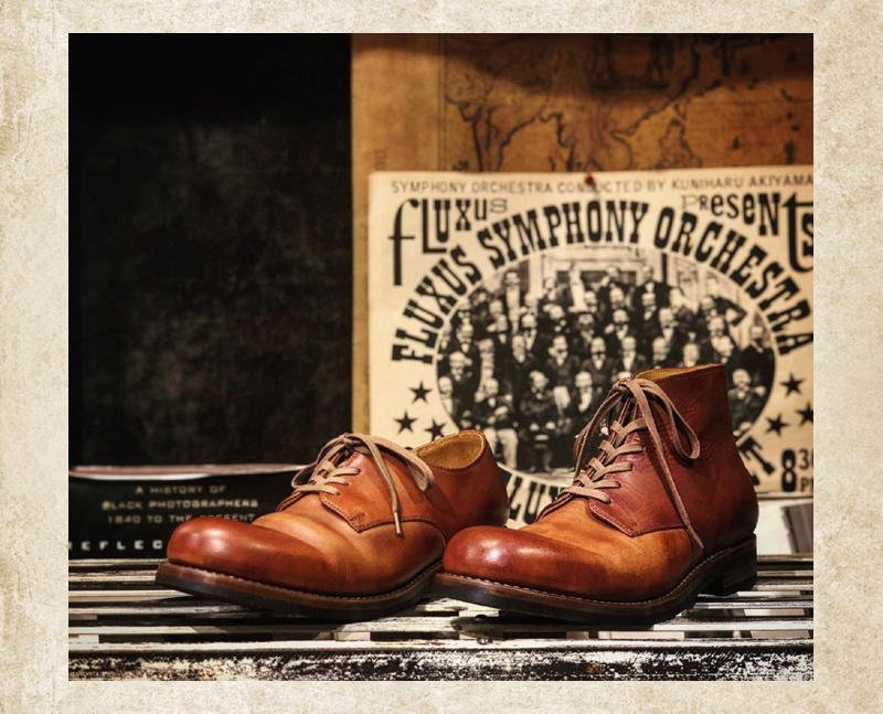 Bottes rétro à lacets pour homme