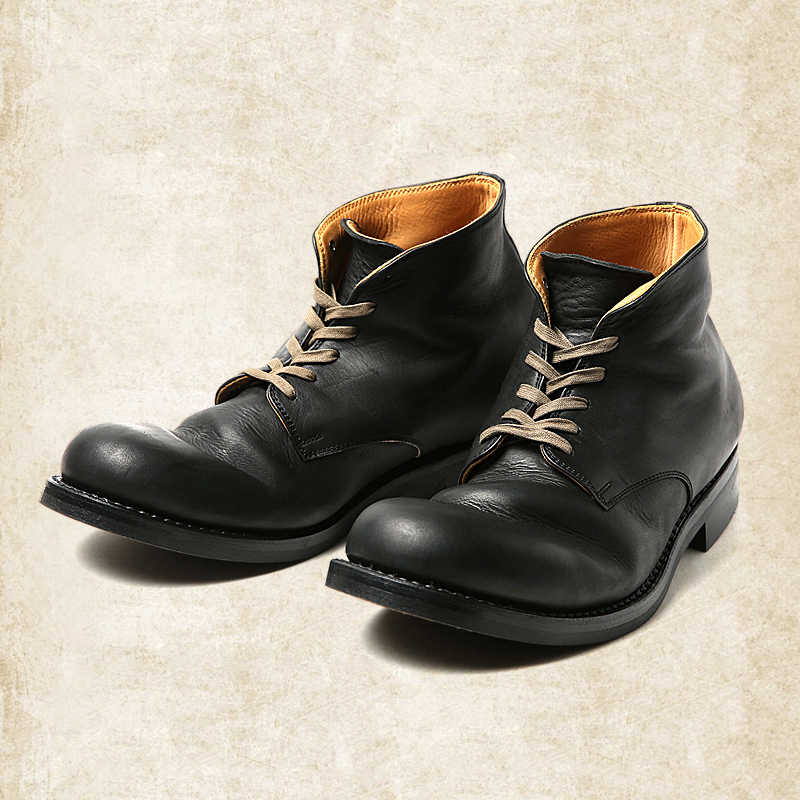Bottes rétro à lacets pour homme