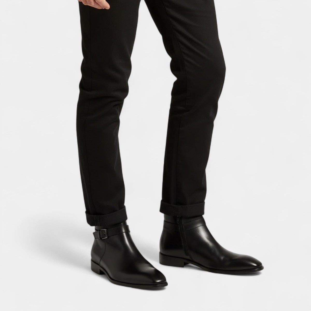 Bottines Chelsea en matière synthétique PU pour homme
