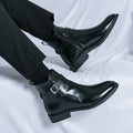 Bottines Chelsea en matière synthétique PU pour homme