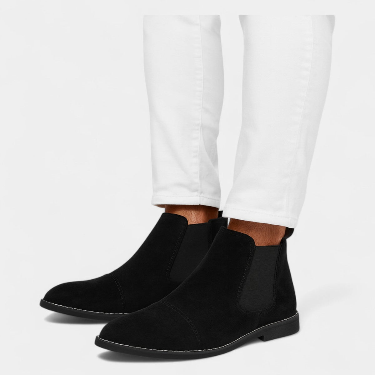 Bottines chelsea homme daim