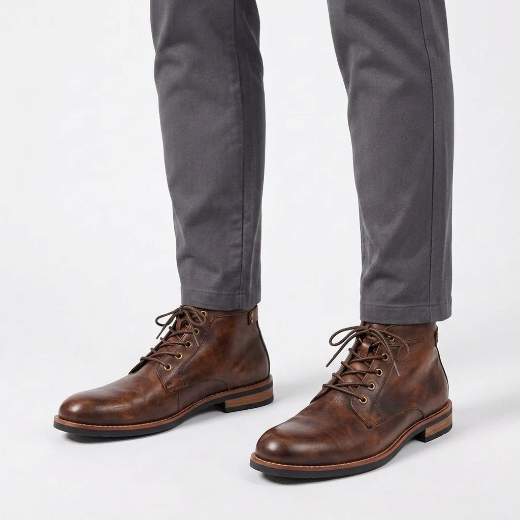 Bottines classiques à semelle empilée