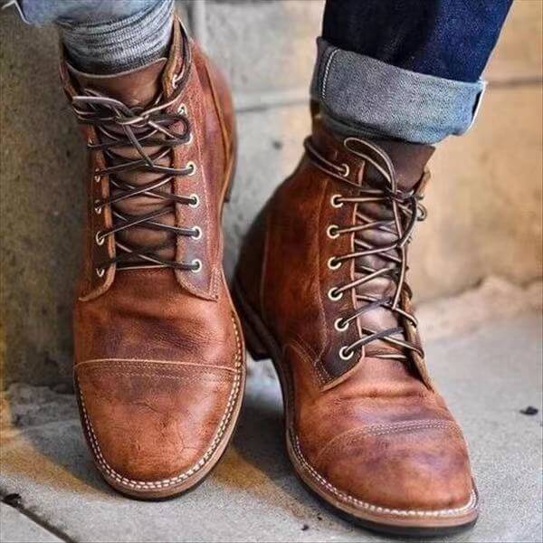 Bottines homme à lacets