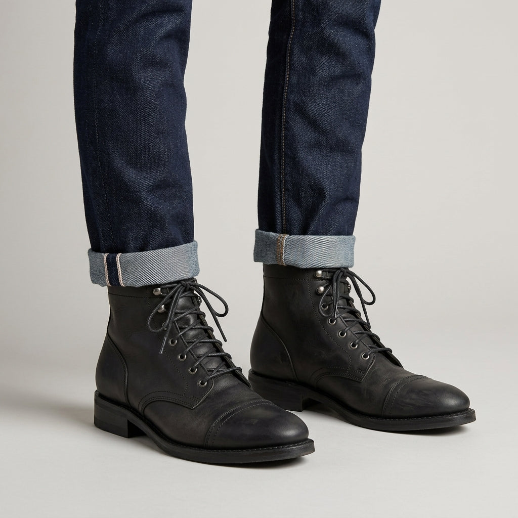 Bottines homme à lacets