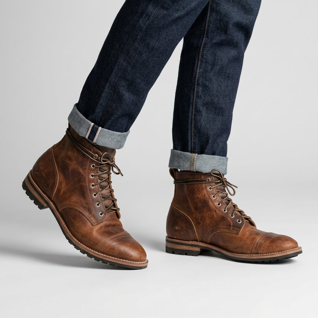 Bottines mi-mollet hommes