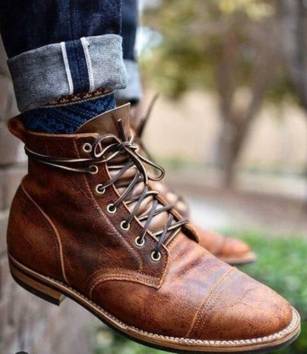 Bottines mi-mollet hommes