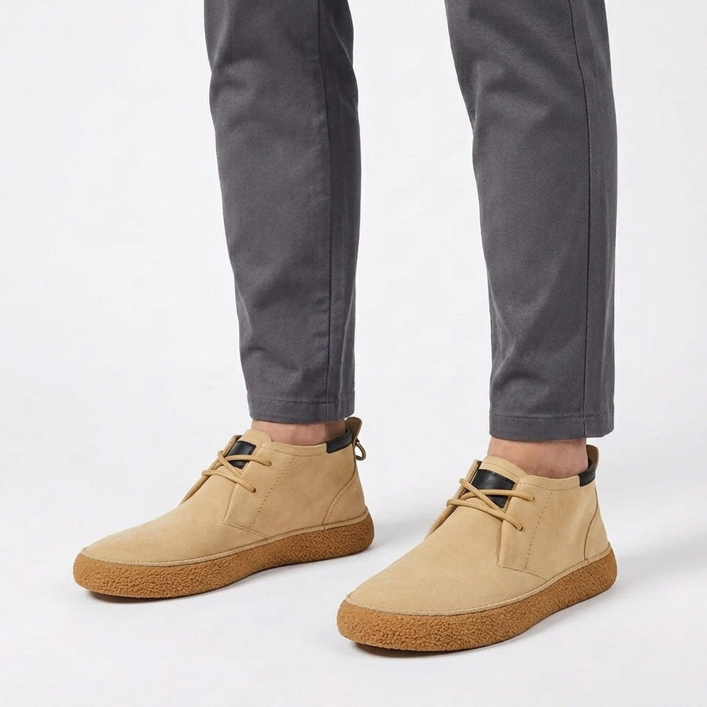 Bottines souples à semelle style crêpe