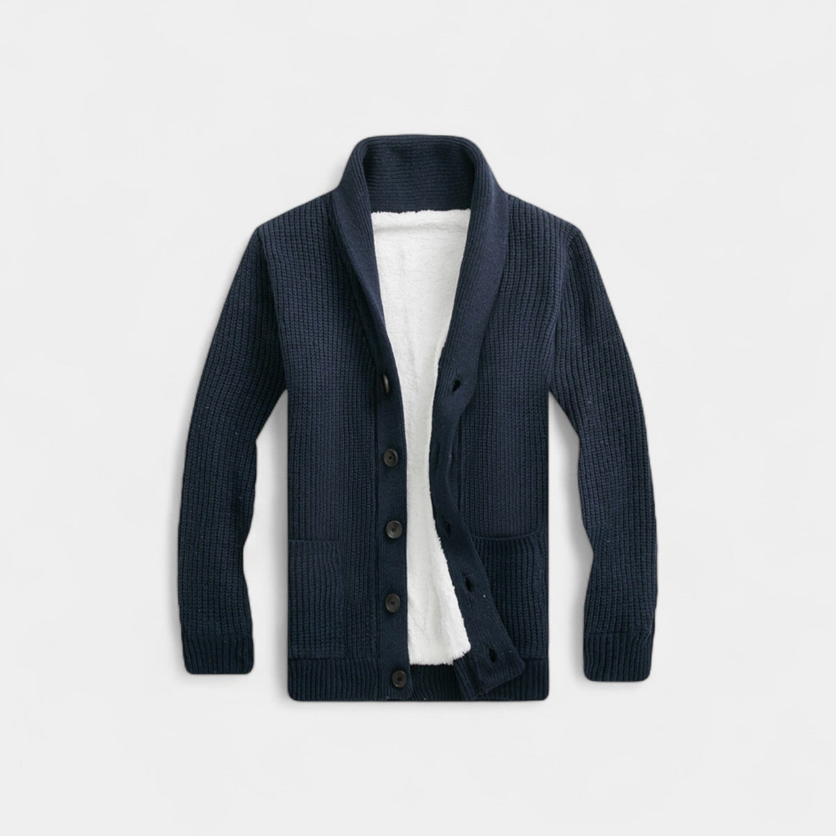 Cardigan homme maille col v boutonné