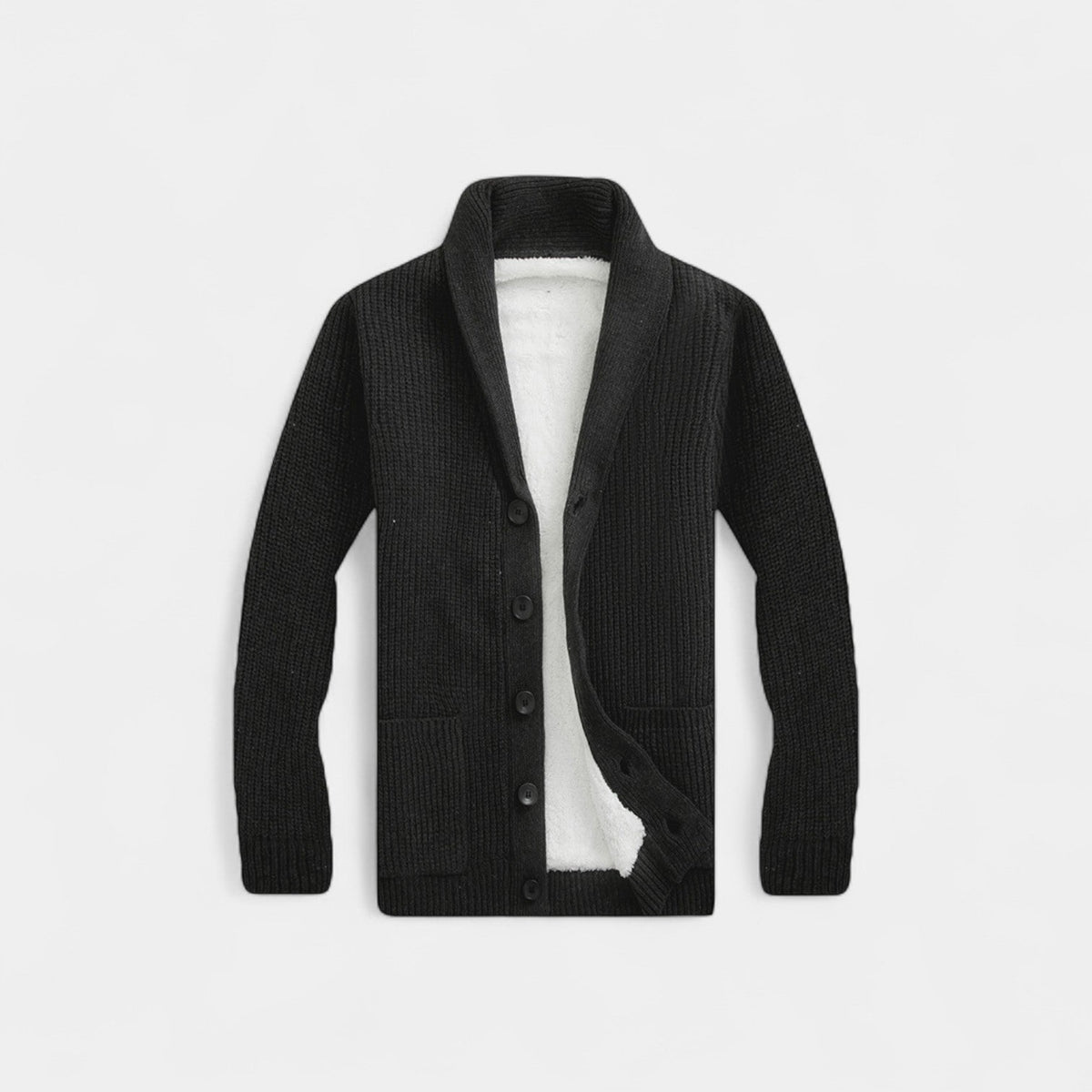 Cardigan homme maille col v boutonné