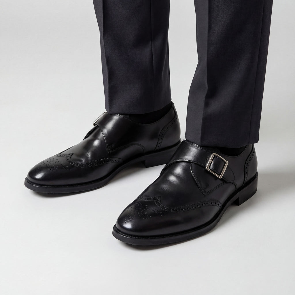 Chaussures homme cuir lisse style casual