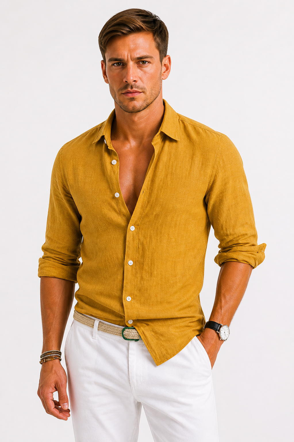 Chemise lin hommes
