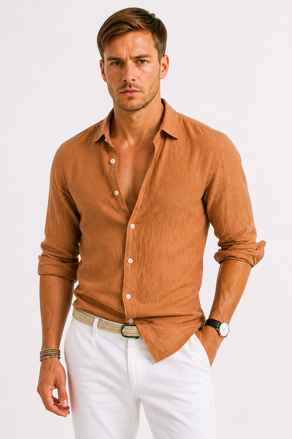 Chemise lin hommes