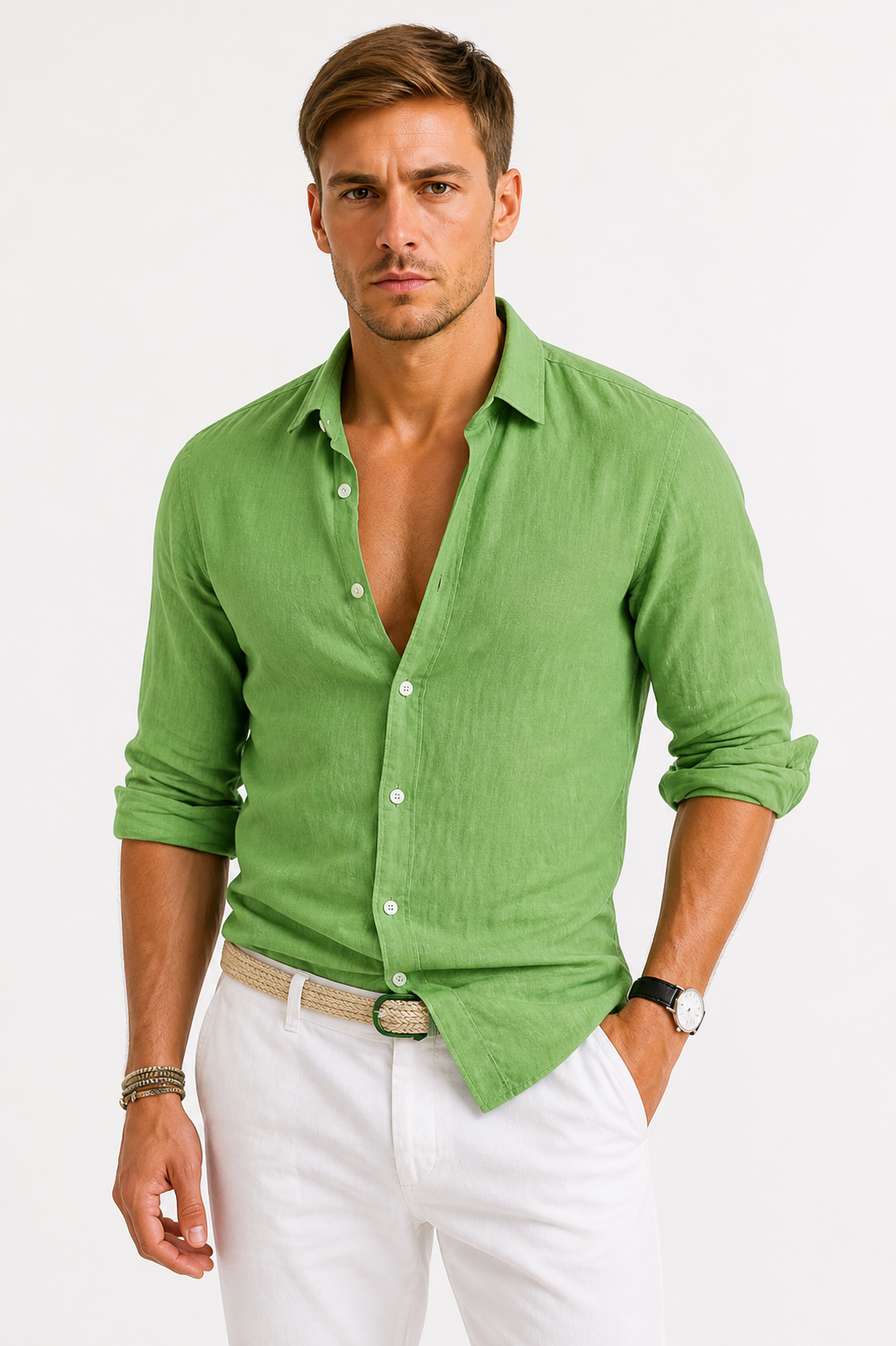 Chemise lin hommes