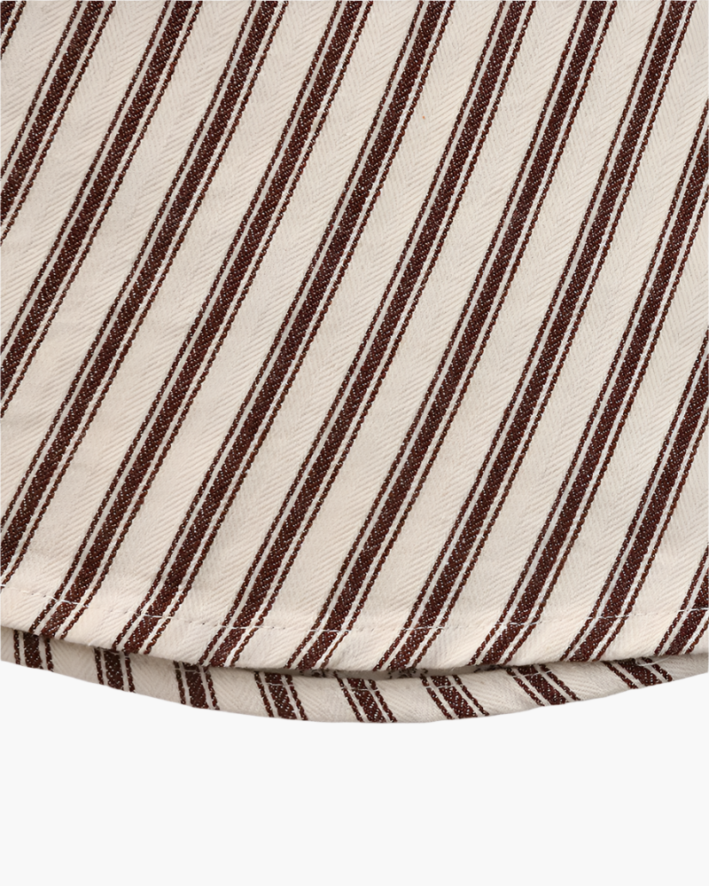 Chemise rayée avec manches longues pour hommes