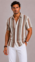 Chemise rayée pour hommes