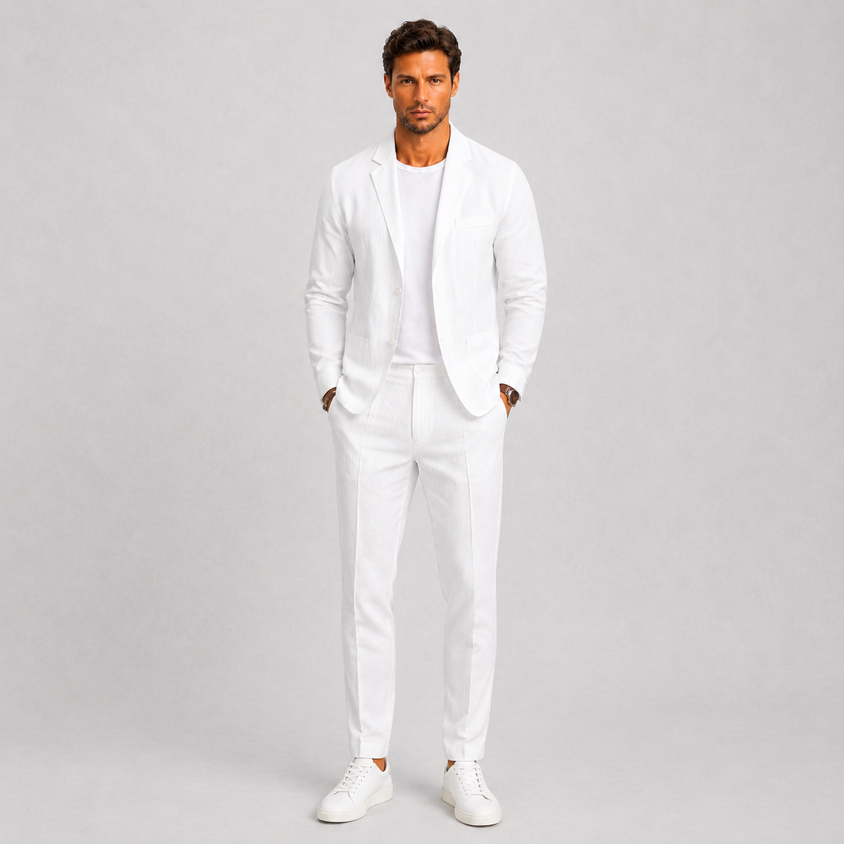 Costume lin hommes