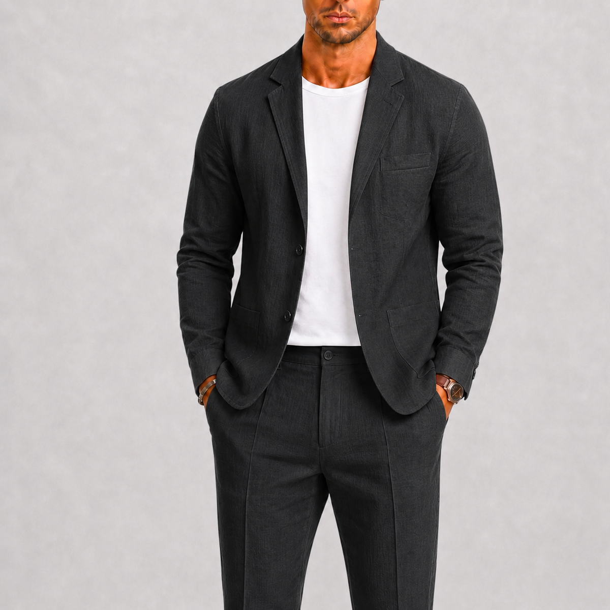Costume lin hommes