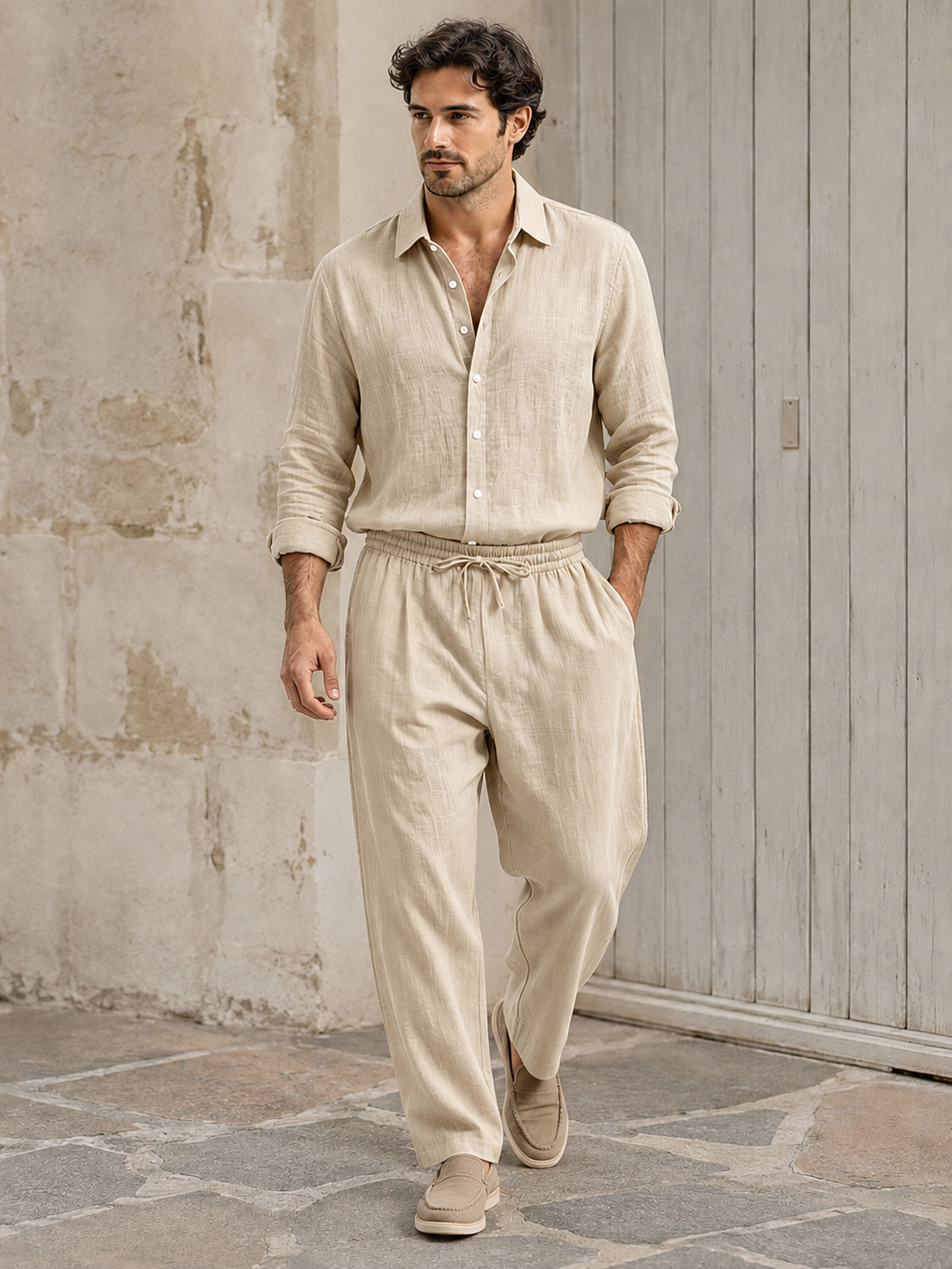 Costume lin pour homme