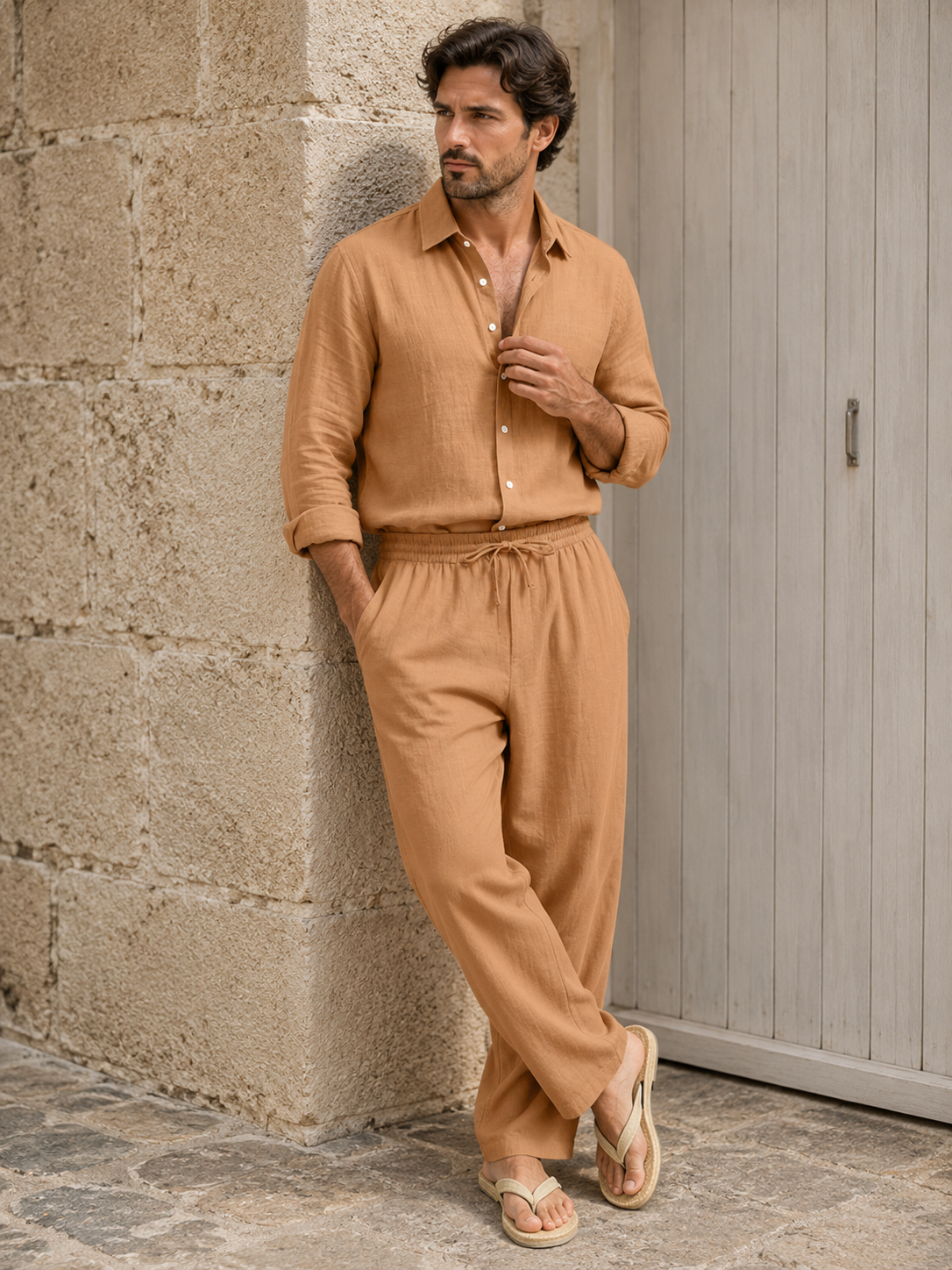 Costume lin pour homme