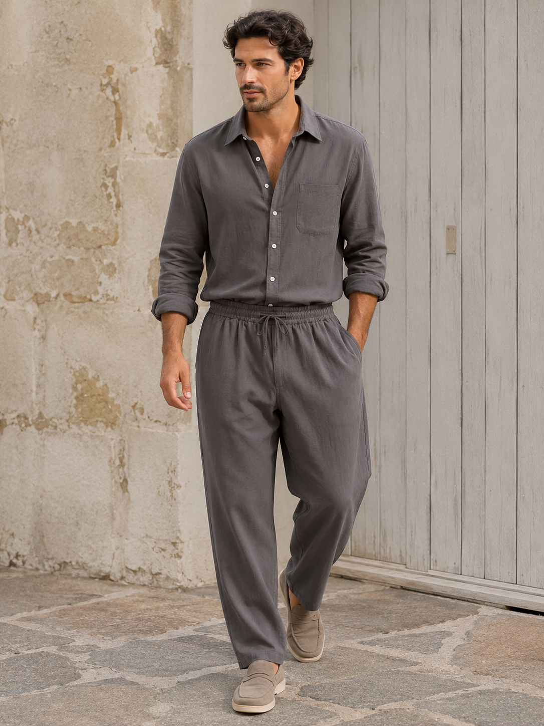 Costume lin pour homme