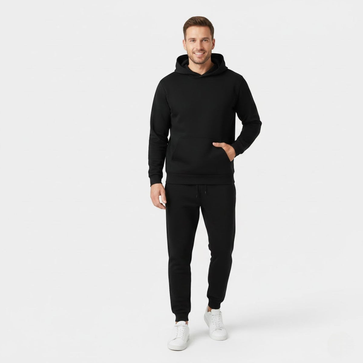 Ensemble survêtement homme sweat à capuche et pantalon