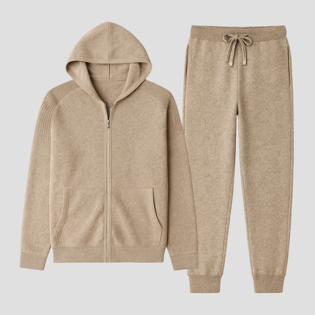 Ensemble survêtement zippé pour homme