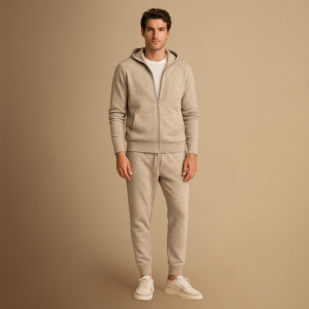 Ensemble survêtement zippé pour homme