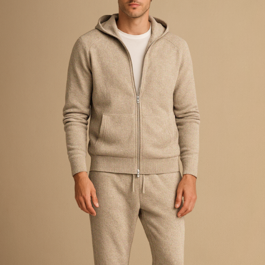 Ensemble survêtement zippé pour homme