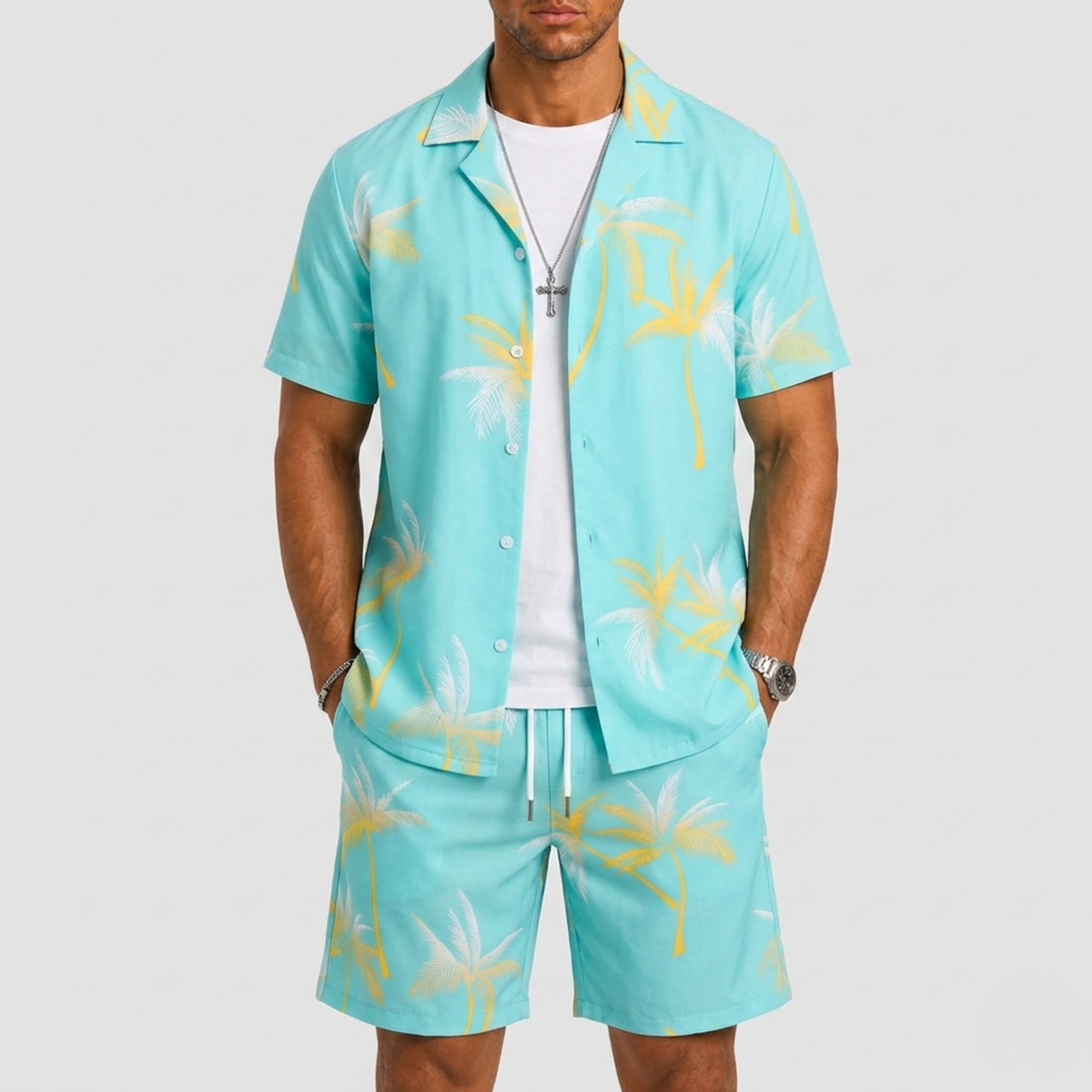 Ensemble tropical pour hommes