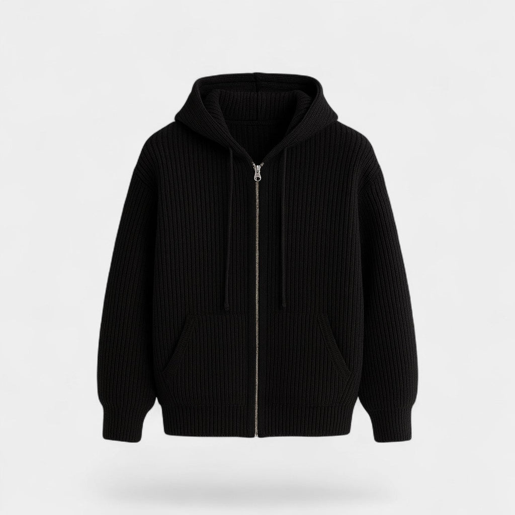 Gilet à capuche zippé homme