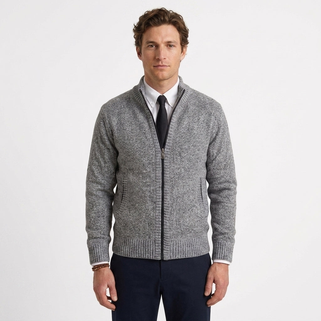 Gilet en maille zippé pour hommes