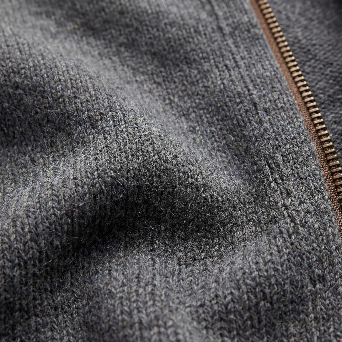 Gilet homme maille col montant