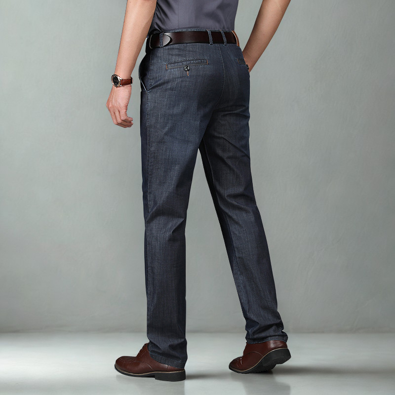 Jean en denim extensible coupe classique pour homme