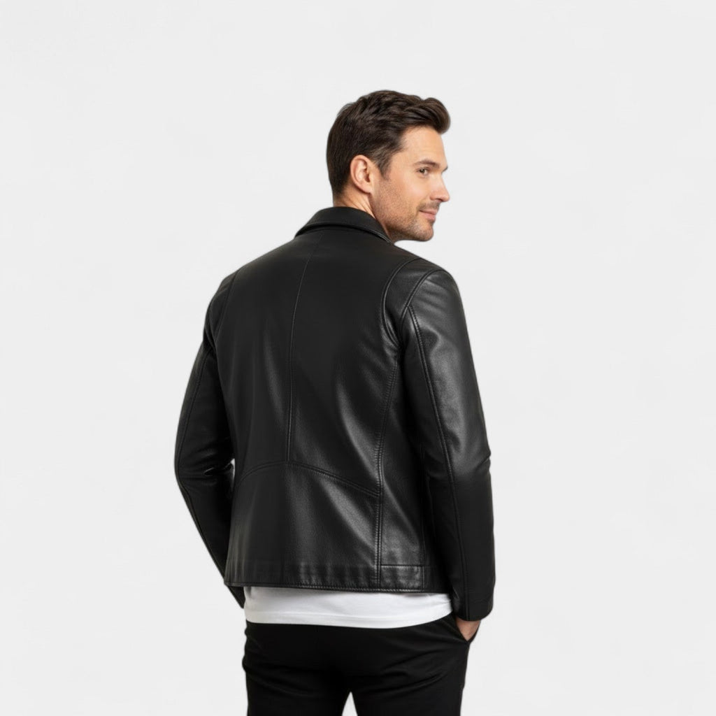Manteau homme cuir pu