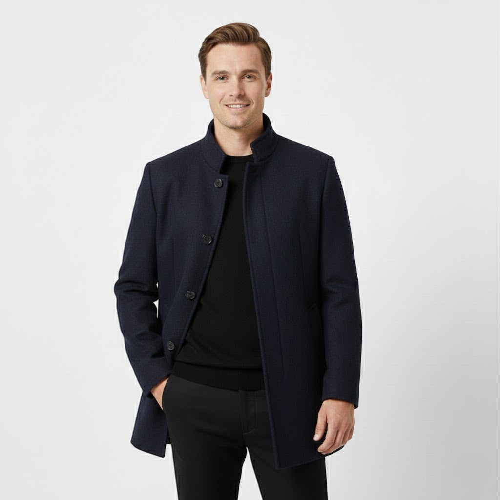 Manteau homme laine épaissie