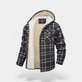 Manteau homme plaid doublure polaire