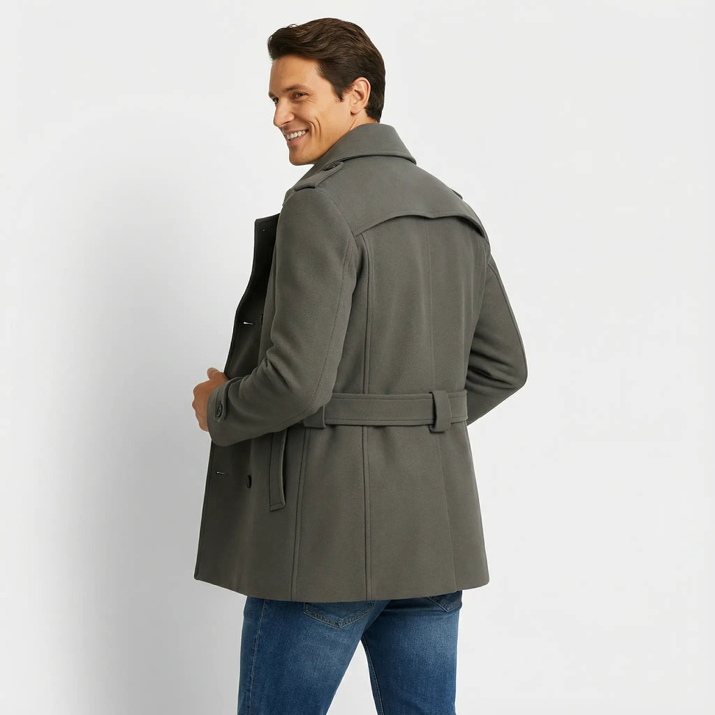 Manteau homme trench ceinturé