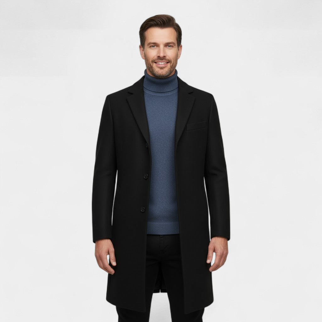 Manteau homme trench mi-long